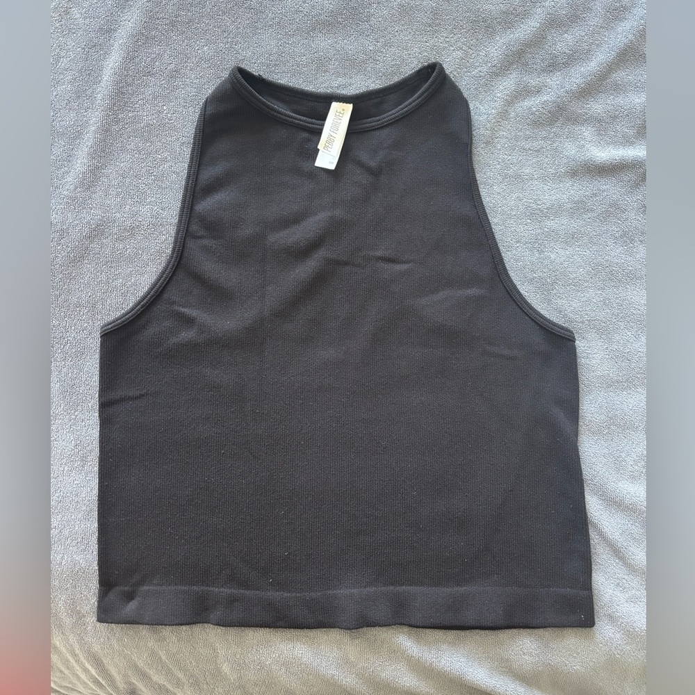 Pebby Forevee BACK SMOOTHING HIGH NECK BRAMI in ribbed black S/M - Picture 4 of 5